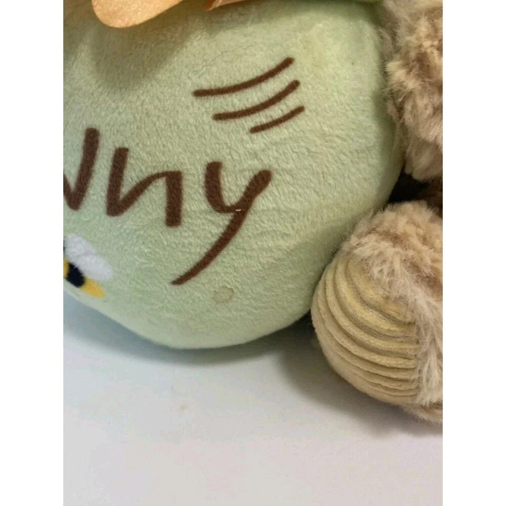 Disney Baby Winnie The Pooh Plush Musical Bear Holding Honey Pot Wind Up Music